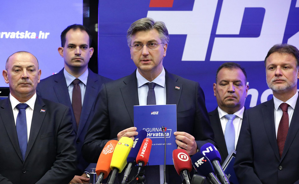 Predsjednik HDZ-a Andrej Plenković predstavlja izborni program ”Sigurna Hrvatska”