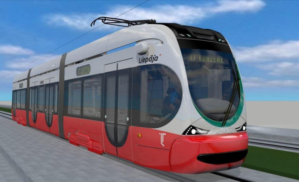 Končar - Električna vozila tramvaj za Liepajas tramvajs (LT) iz Liepaje