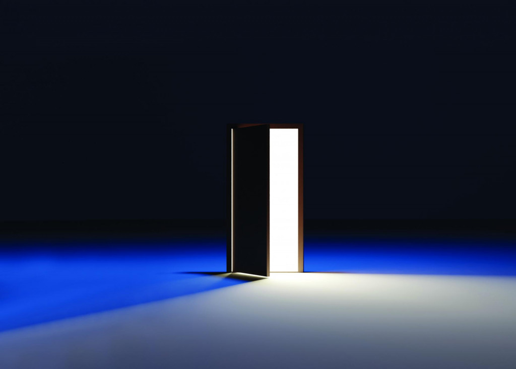 &lt;p&gt;3d illustration of Open door from which white light shines in a dark room with white lights. Riddle, adventure and mystic concept&lt;/p&gt;
