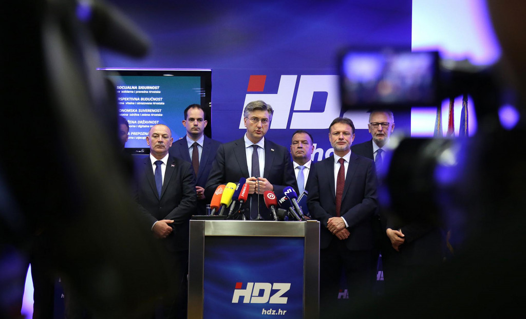 &lt;p&gt;Predsjednik HDZ-a Andrej Plenković predstavlja izborni program ”Sigurna Hrvatska”&lt;/p&gt;
