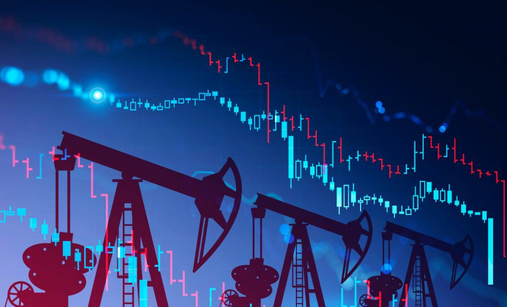 &lt;p&gt;Three oil pumps over blue background with double exposure of falling blurry digital graphs. Concept of oil market crisis. 3d rendering toned image&lt;br&gt;
nafta, plin, proizvodnja, pad proizvodnje, pad cijena, cijene, cijene nafte, cijene plina, burze, burzovne robe, energenti&lt;/p&gt;