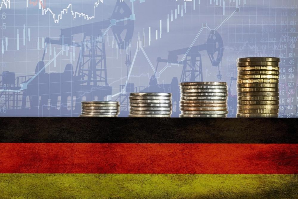&lt;p&gt;Coins on top of the flag of Germany on the background of oil rigs and charts. Concept - increase in the cost of gasoline, diesel, energy in Germany. Increase in the selling price of hydrocarbons.&lt;br&gt;
njemačka, inflacija, rast cijena, troškovi, porast troškova, industrija, proizvodnja&lt;/p&gt;