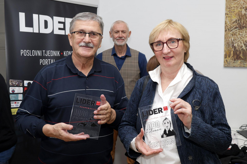 &lt;p&gt;Lider, proslava 1000. broja, Miodrag Šajatović i Višnja Starešina&lt;/p&gt;