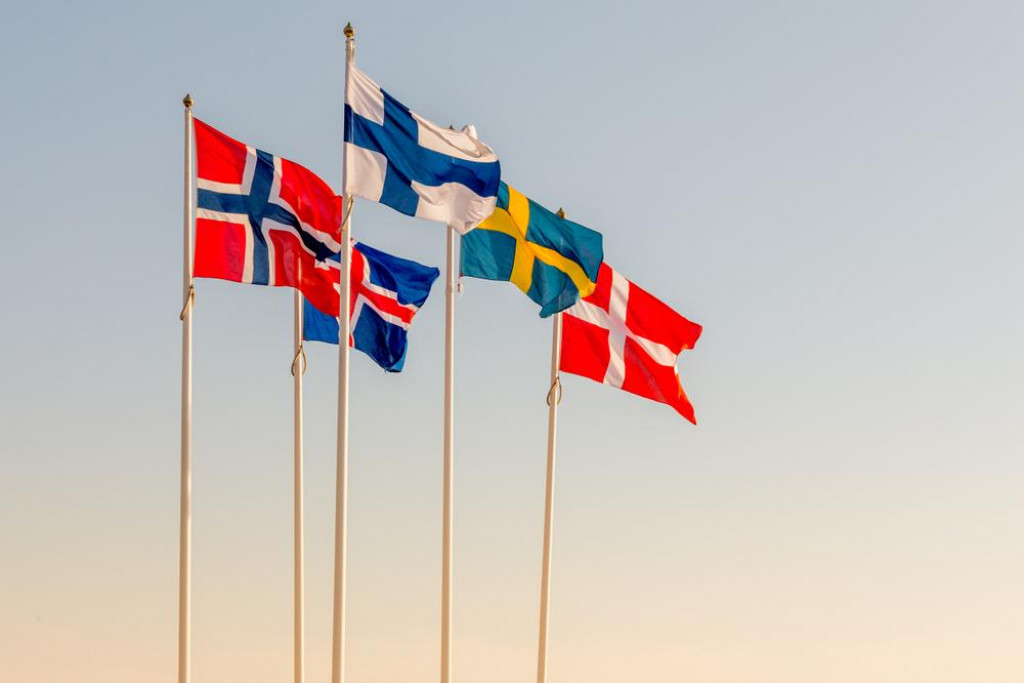 &lt;p&gt;Danish, Swedish, Icelandic, Finnish and Norwegian scandinavian flags waving on the wind in Helsinborg, Sweden&lt;br&gt;
Skandinavija, skandinavske zemlje, Skandinavci&lt;/p&gt;