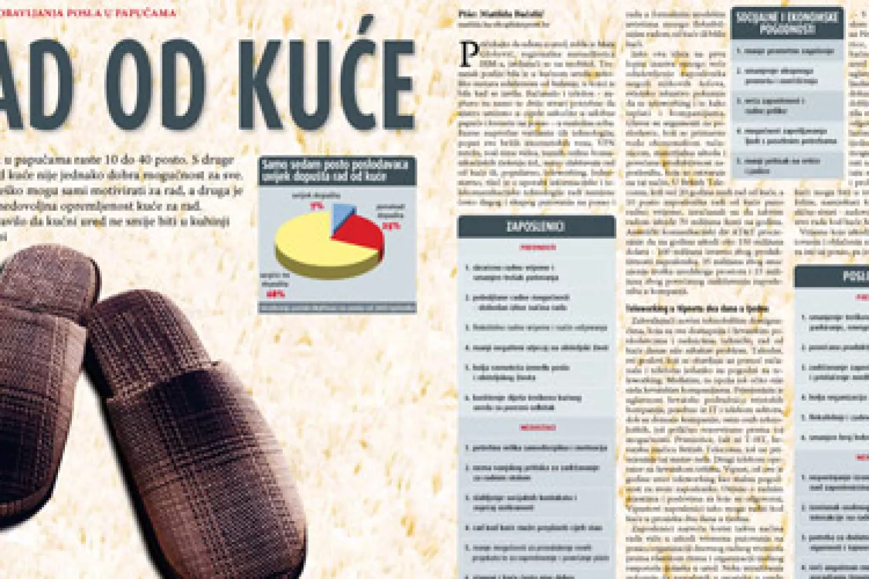 Rad od kuće - dobitak  ili  gubitak?