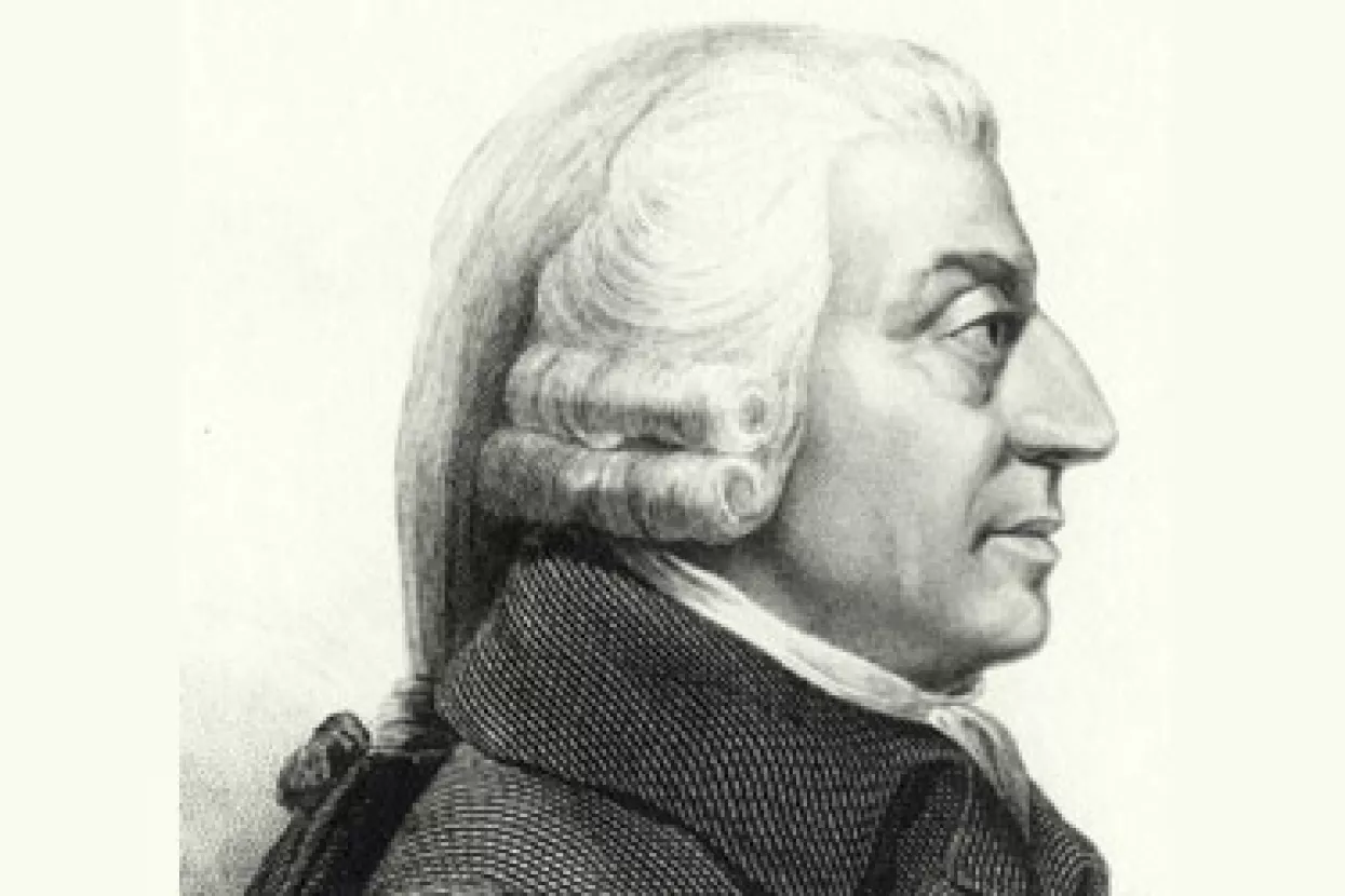 Adam Smith na novčanicama od 20 funti početkom 2007.
