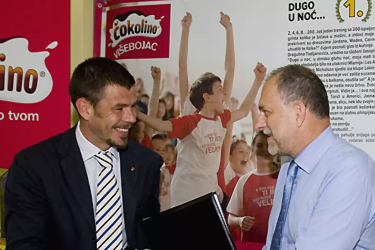 Podravka i Sportske novosti do 2010. godine u projektu Čokolino vi&scaron;ebojac