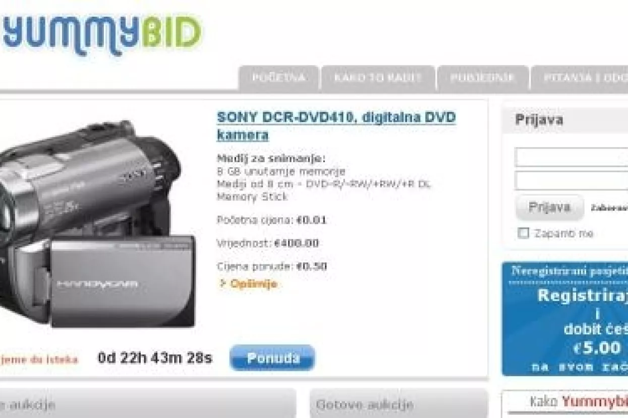 Počeo raditi Yummybid, hrvatski site za obrnute aukcije