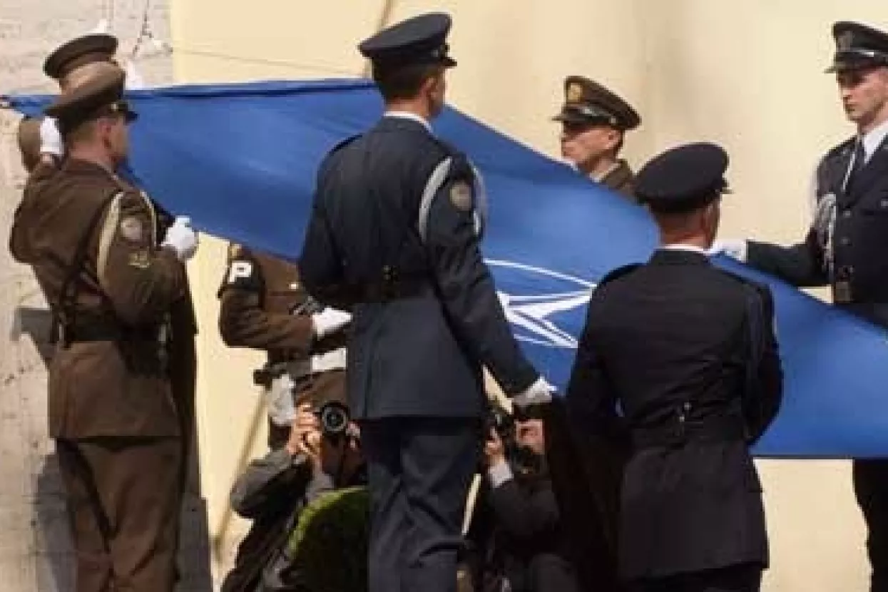 Pred MORH-om podignuta zastava NATO-a