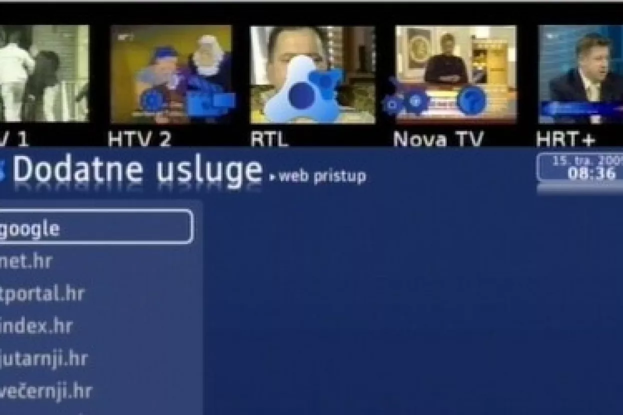 Iskonova TV-televizija kojom se može surfati i nazivati telefone