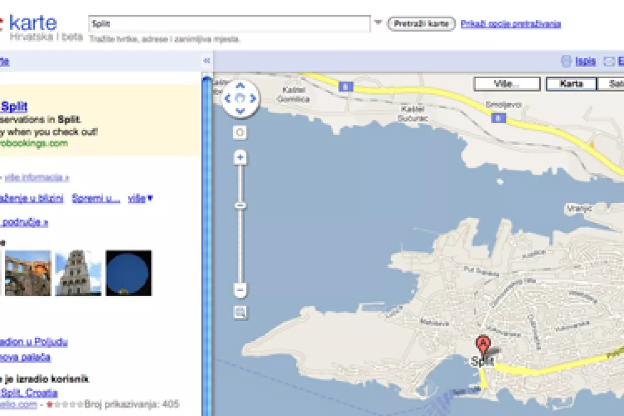 Google predstavio Google Maps Hrvatska