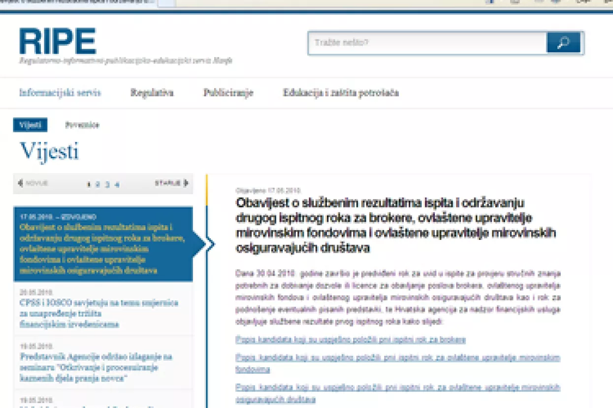 Hanfa pokrenula novi informativni servis RIPE