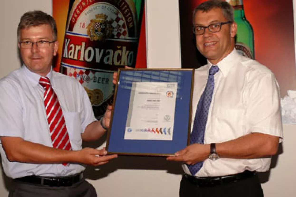 Karlovačkoj pivovari certifikat OHSAS 18001