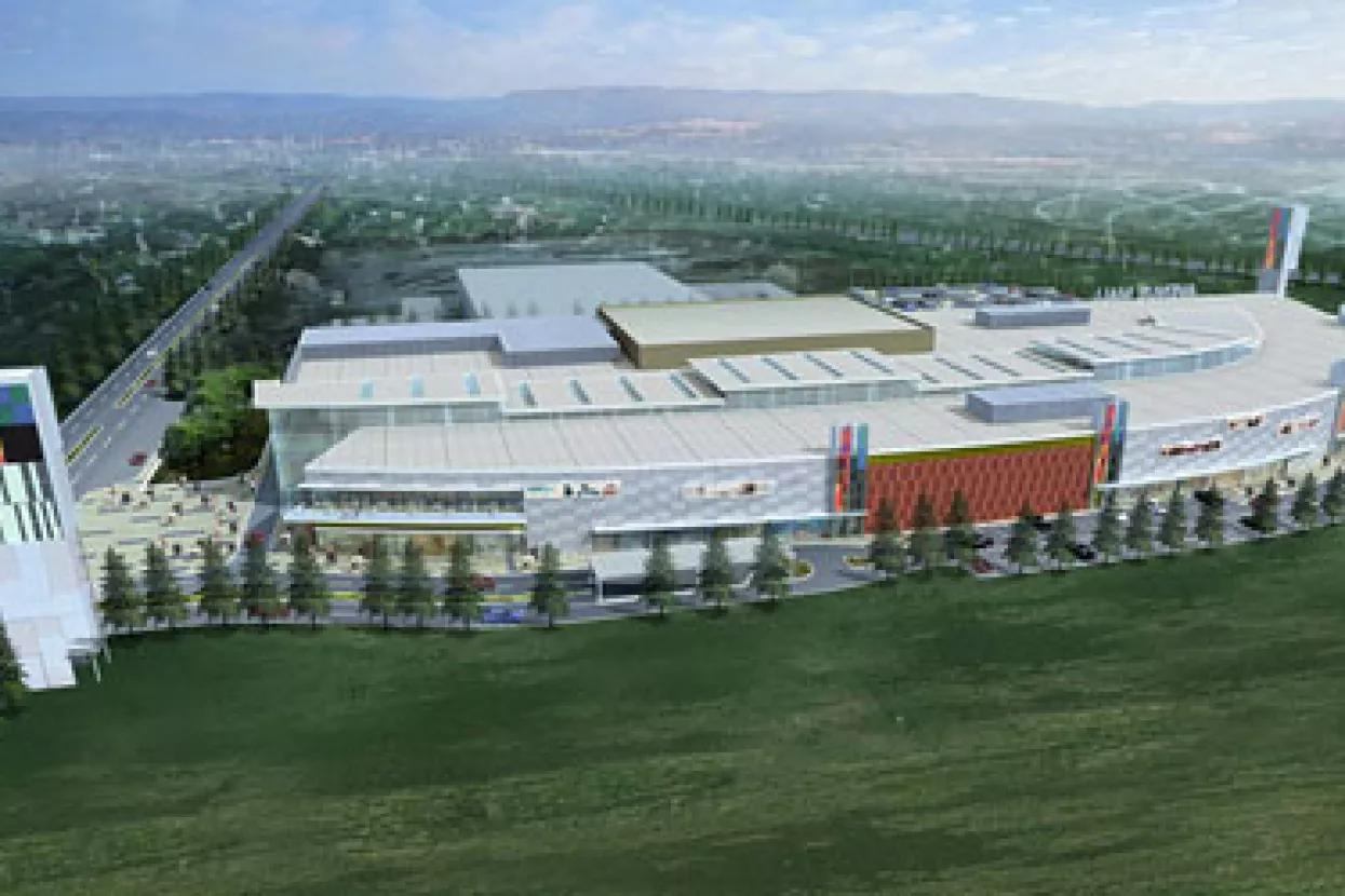 Avenue Mall Osijek pred završetkom, otvaranje u siječnju 2011.