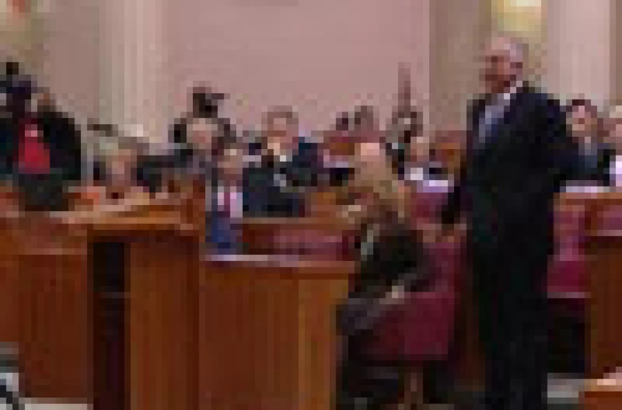 Sanader u saborskoj klupi