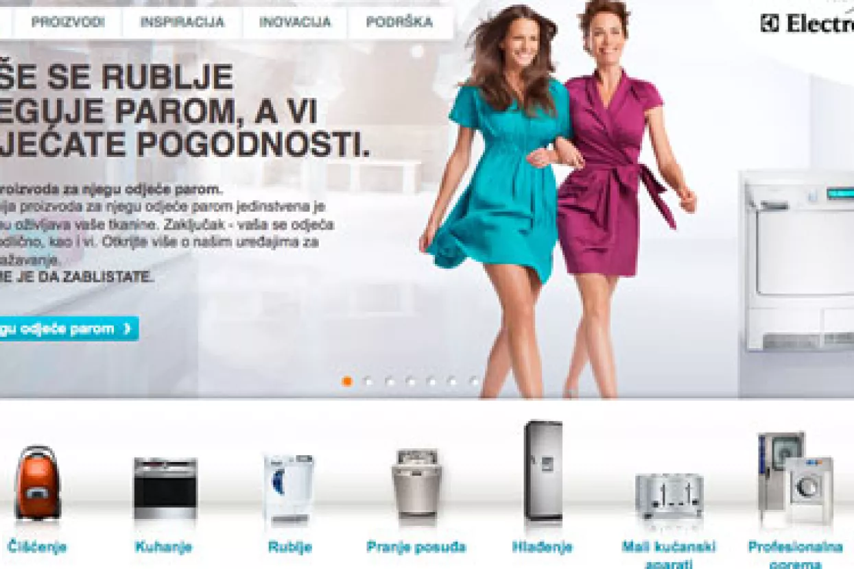 Electrolux Hrvatska predstavio novu web stranicu