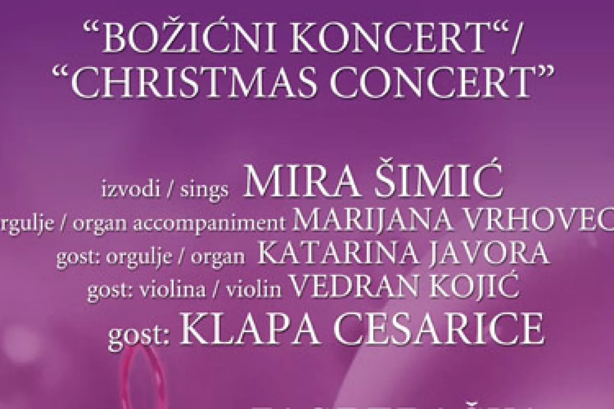 Mira &Scaron;imić i klapa Cesarice u zagrebačkoj katedrali