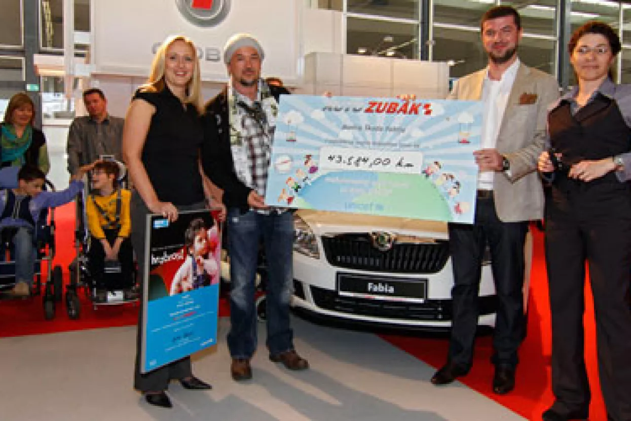 UNICEF-u donirana &Scaron;koda Fabija i 43.584 kune