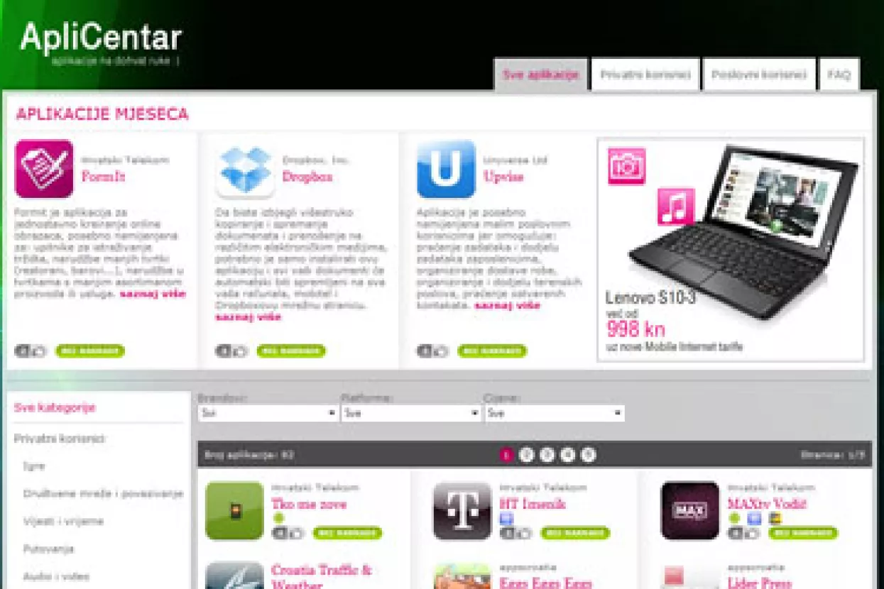 HT unaprijedio prvi hrvatski virtualni centar mobilnih aplikacija