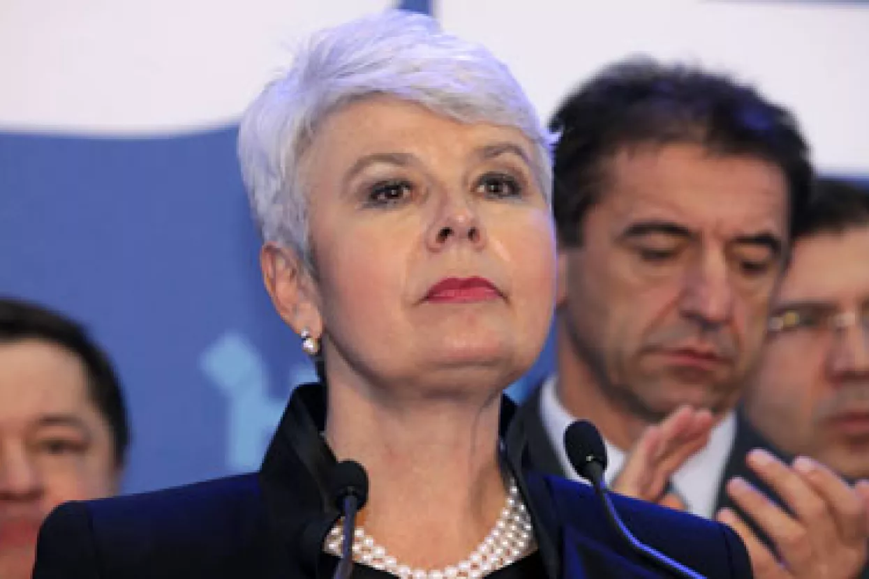 Kosor nije čestitala pobjedniku, ali je najavila pobjedu na sljedećim izborima