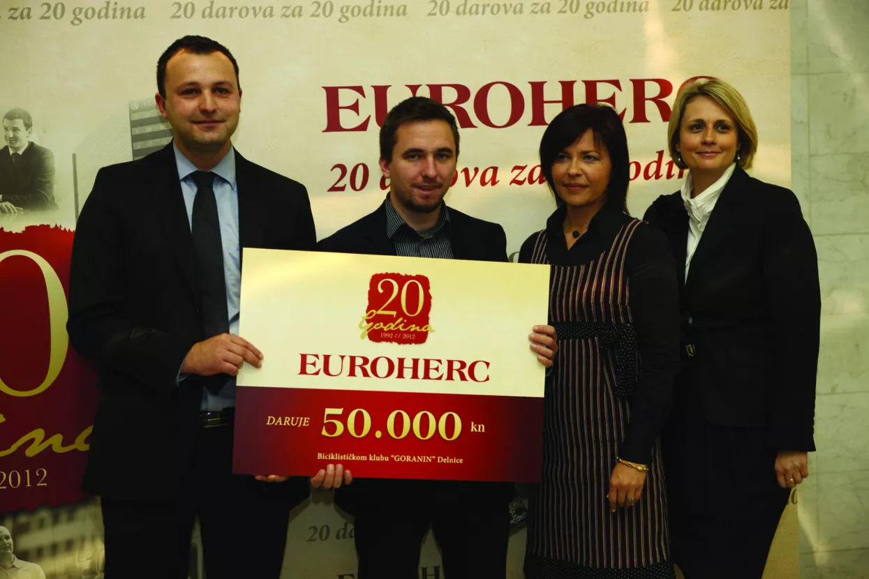 Euroherc donirao sredstva za biciklističku stazu u Delnicama