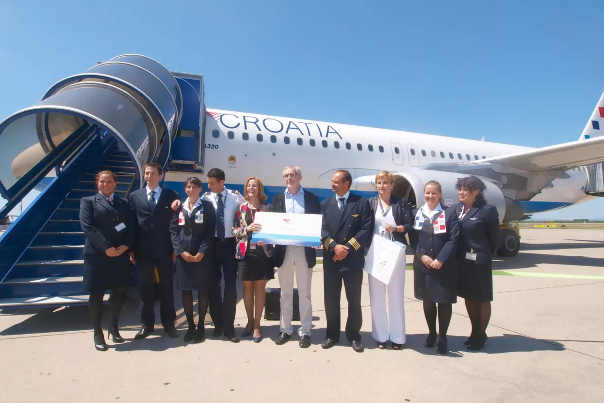 Wolfgang Breetzke jubilarni putnik Croatia Airlinesa