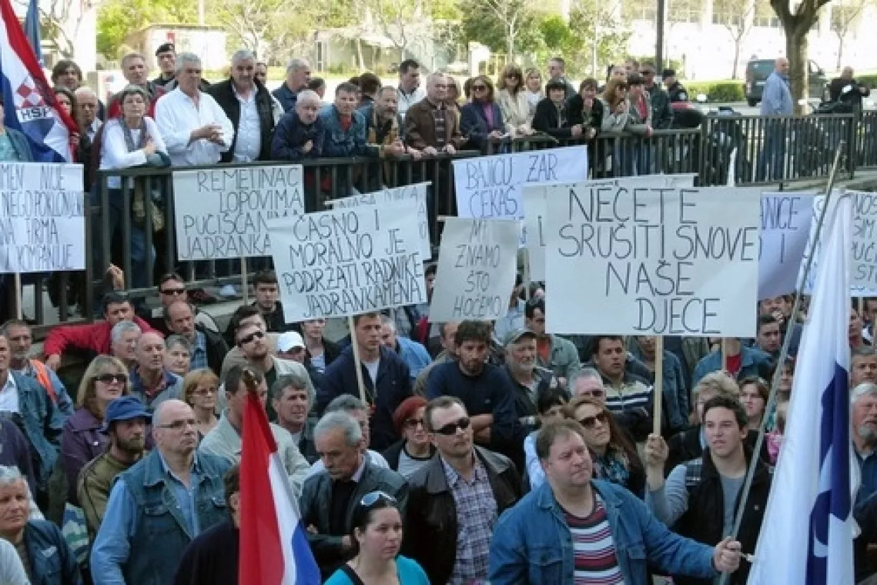 Prihodi Jadrankamena pali 65 posto, tvrtka za to krivi &scaron;trajkove