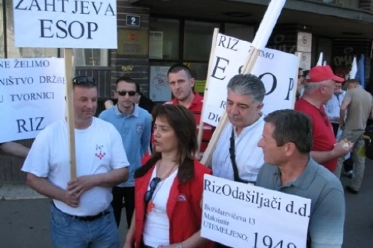 Vesna Čizmar pridružila se sindikalcima RIZ-a
