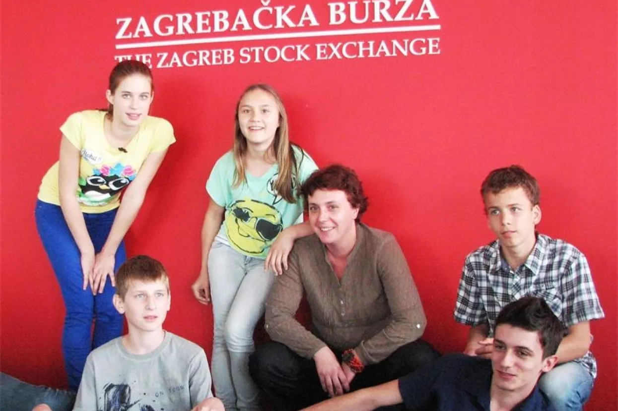 Dječji posjet Zagrebačkoj burzi