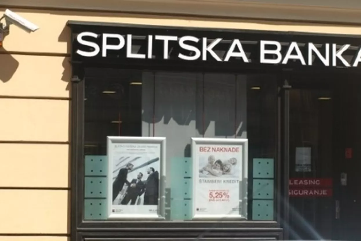 Splitska banka: Tromjesečni gubitak je rezultat povećanih rezervacija