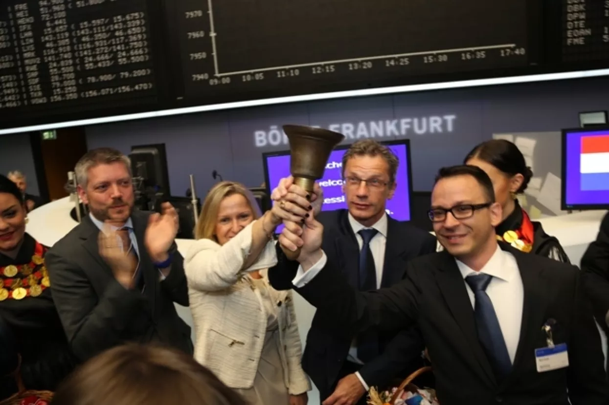 Guverner i &scaron;efica ZSE-a otvorili trgovanje na Frankfurtskoj burzi