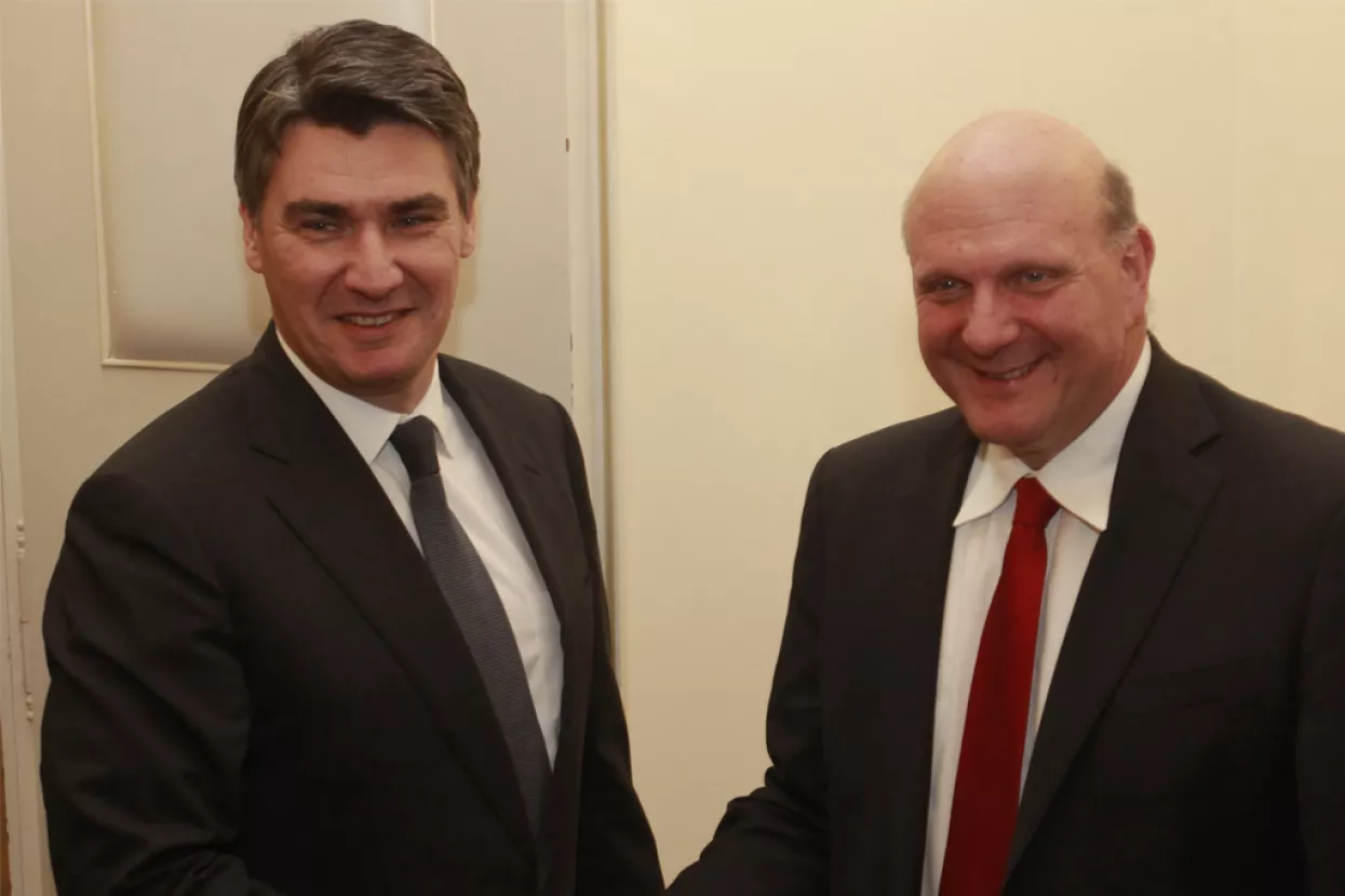 Milanović i šef Microsofta Steve Ballmer razgovarali o razvoju hrvatskog IT sektora
