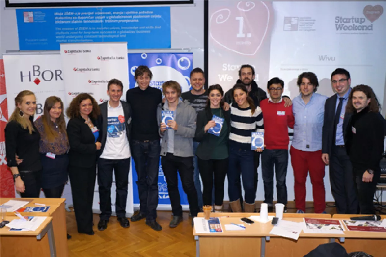 WIVU kreativna aplikacija pobjednik 4. Startup Weekenda Zagreb