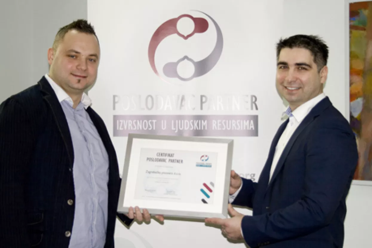 Zagrebačka pivovara dobila certifikat Poslodavac Partner