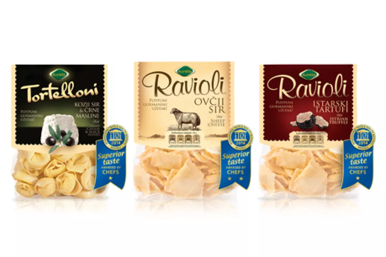 Aurelia  svježa tjestenina  primila  prestižne zvjezdice  &ldquo; iTQi  SUPERIOR  TASTE  AWARD &rdquo;