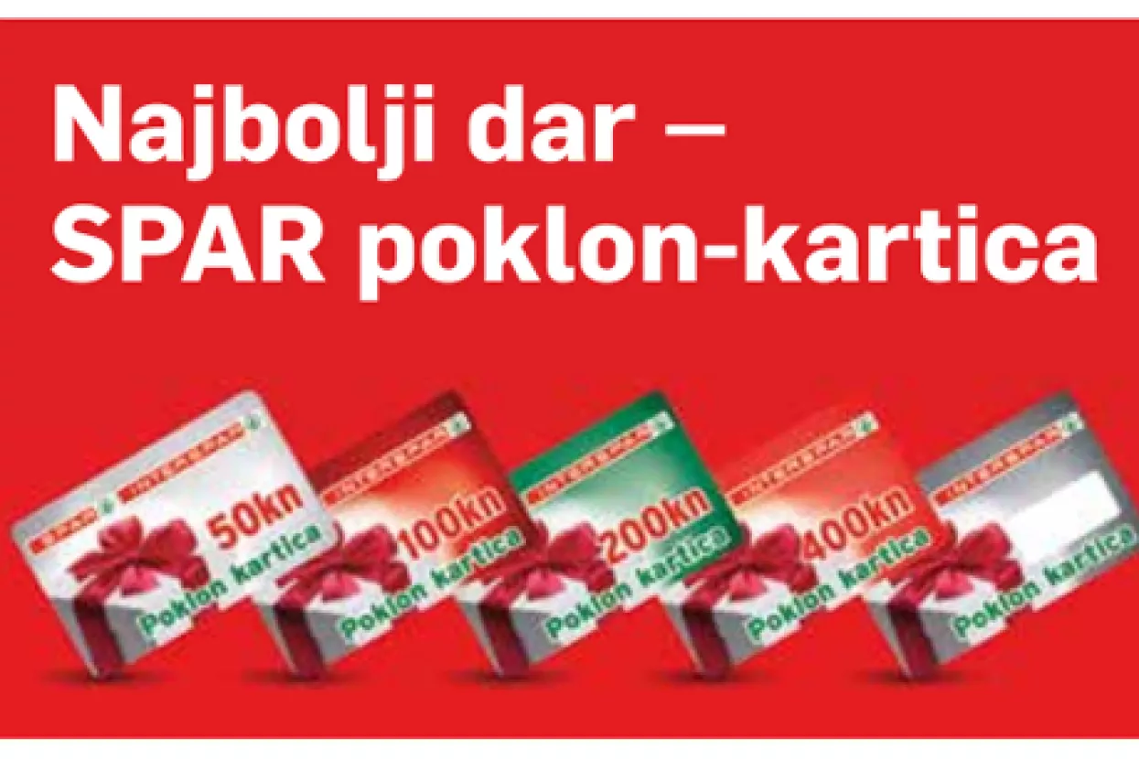 Najbolji dar – SPAR poklon-kartica