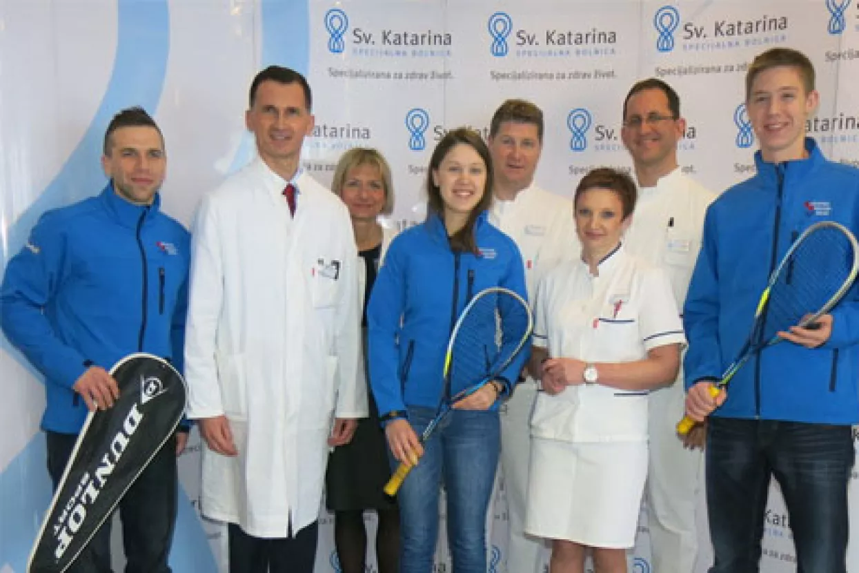 Specijalna Bolnica Sv Katarina postala službena bolnica Hrvatskog squash saveza