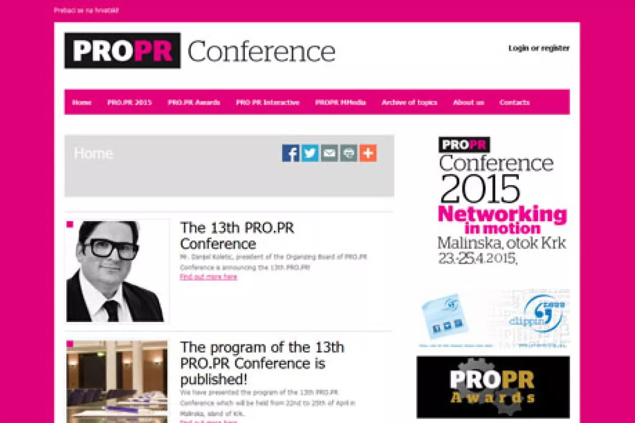 13. PRO.PR konferencija ove godine u Malinskoj na otoku Krku
