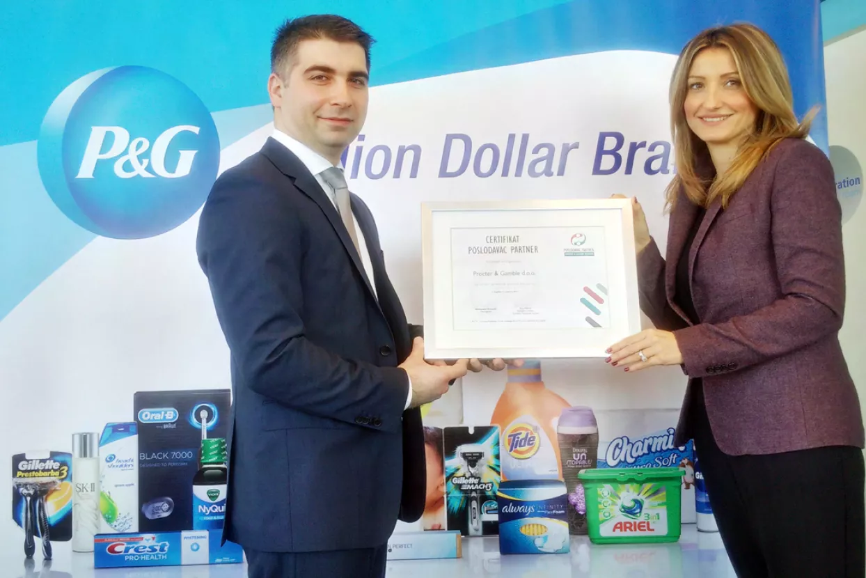 Procter & Gamble nagrađen certifikatom Poslodavac Partner