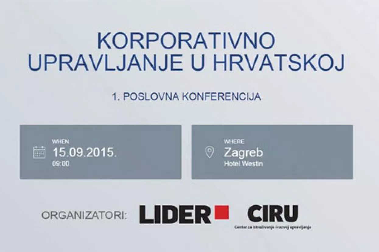 AmCham prepoznao važnost 1. Poslovne konferencije o korporativnom upravljanju u Hrvatskoj