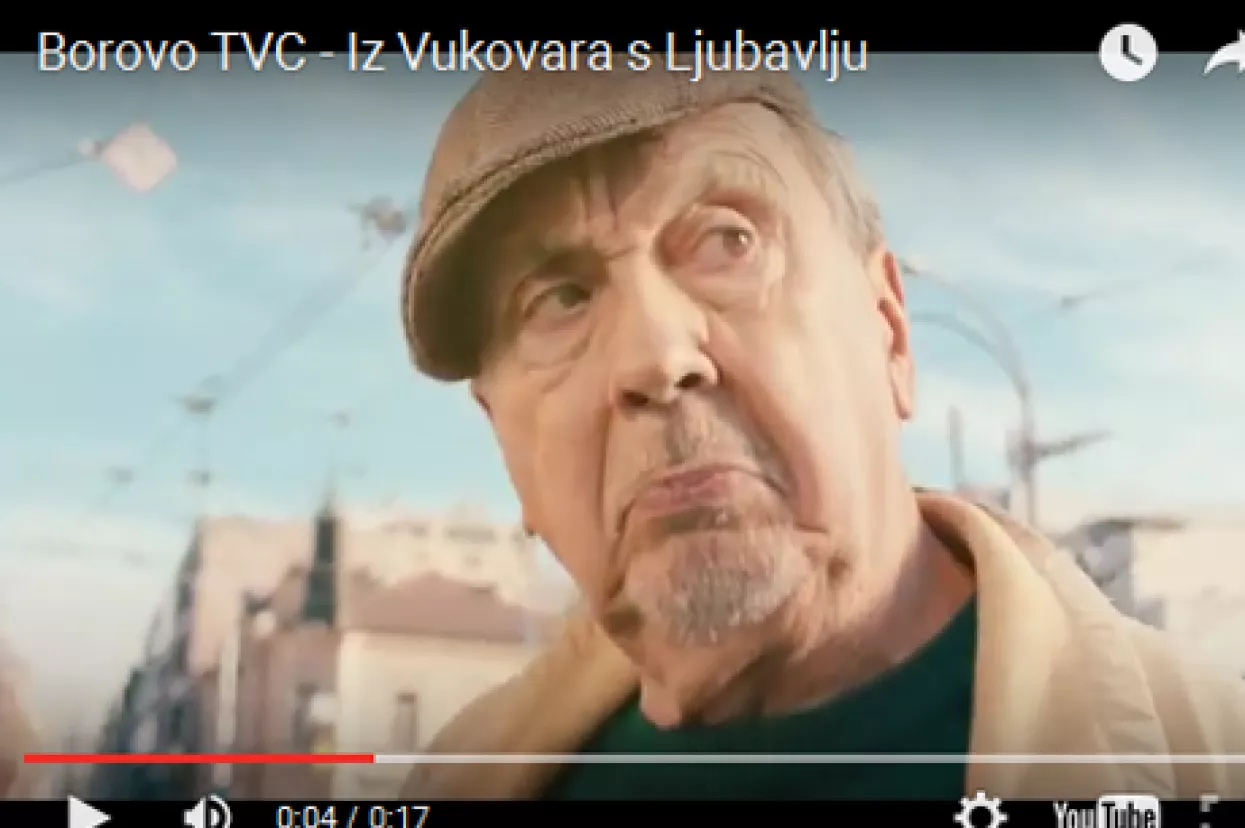 Hipster &Scaron;piro Guberina u reklami Borova