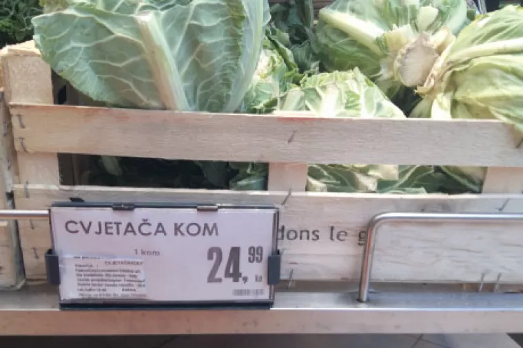 Kila cvjetače 67 kuna! Tko nema za karfiol, neka jede meso