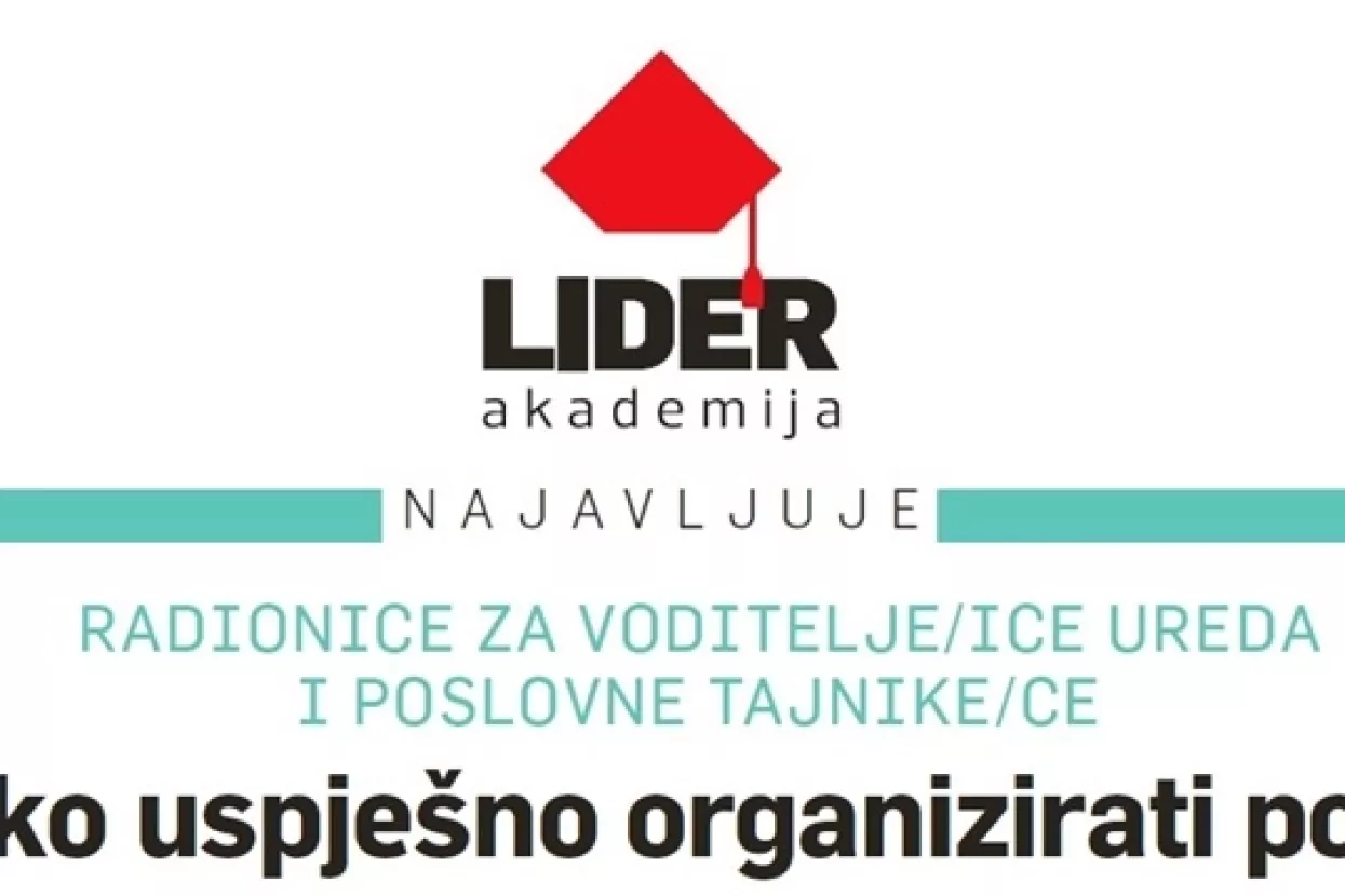 RADIONICE ZA VODITELJE/ICE UREDA I POSLOVNE TAJNIKE/CE
