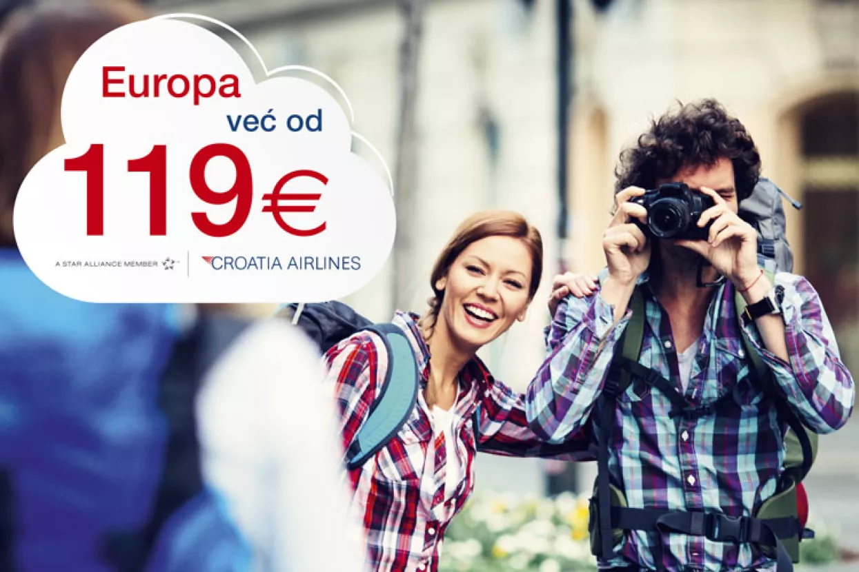 S Croatia Airlinesom istražite europske gradove -  već od 119 eura!