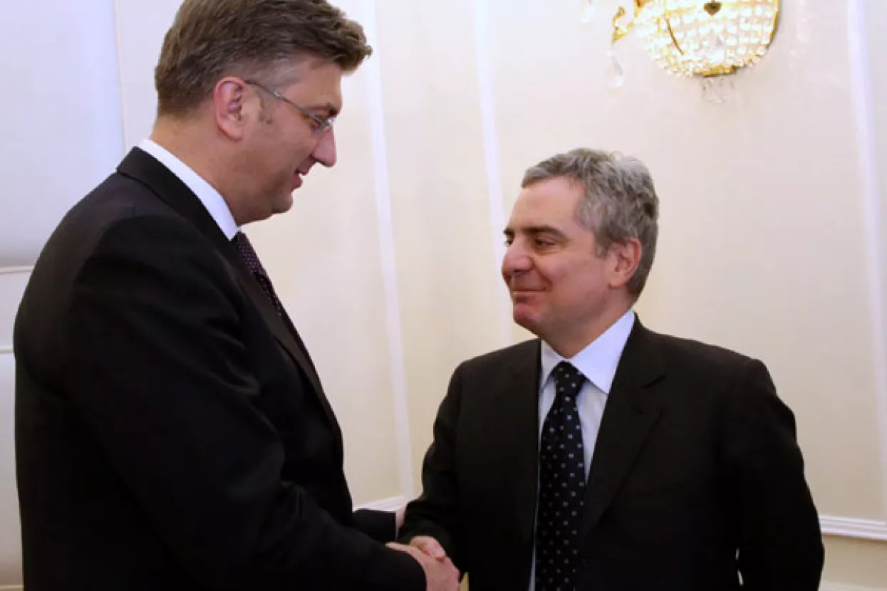 Predsjednik Vlade Plenković susreo se s potpredsjednikom EIB-a Scannapiecom