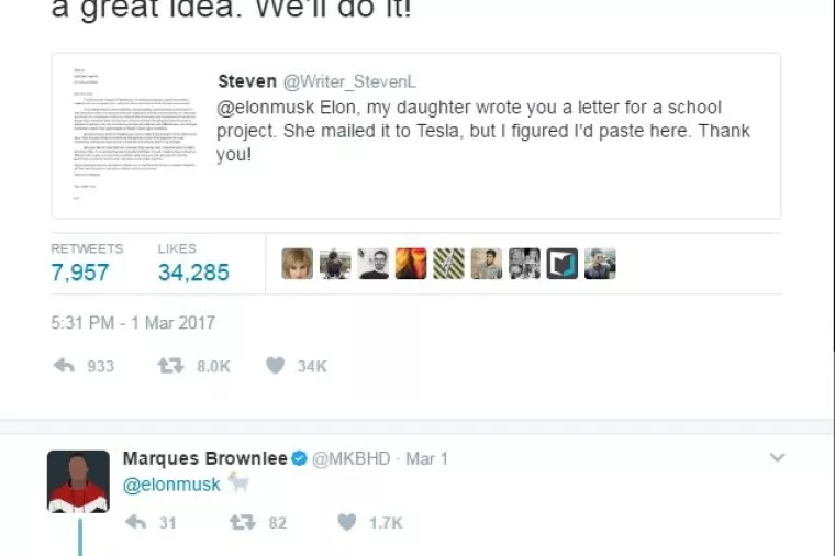 Musk prihvatio poslovni prijedlog desetogodišnjakinje