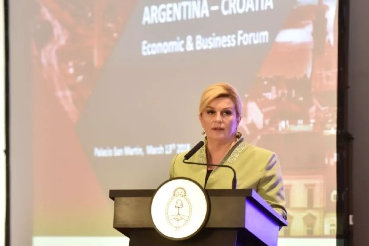 Grabar-Kitarović pozvala argentinske izvoznike na korištenje hrvatskih luka