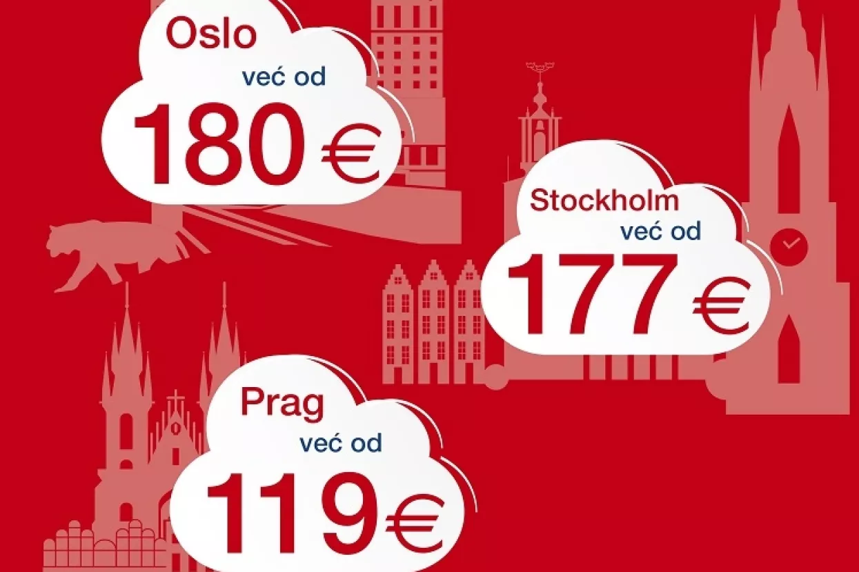 Akcija Croatia Airlinesa: Povratna karta za Oslo 180 eura, za Stockholm 177 eura