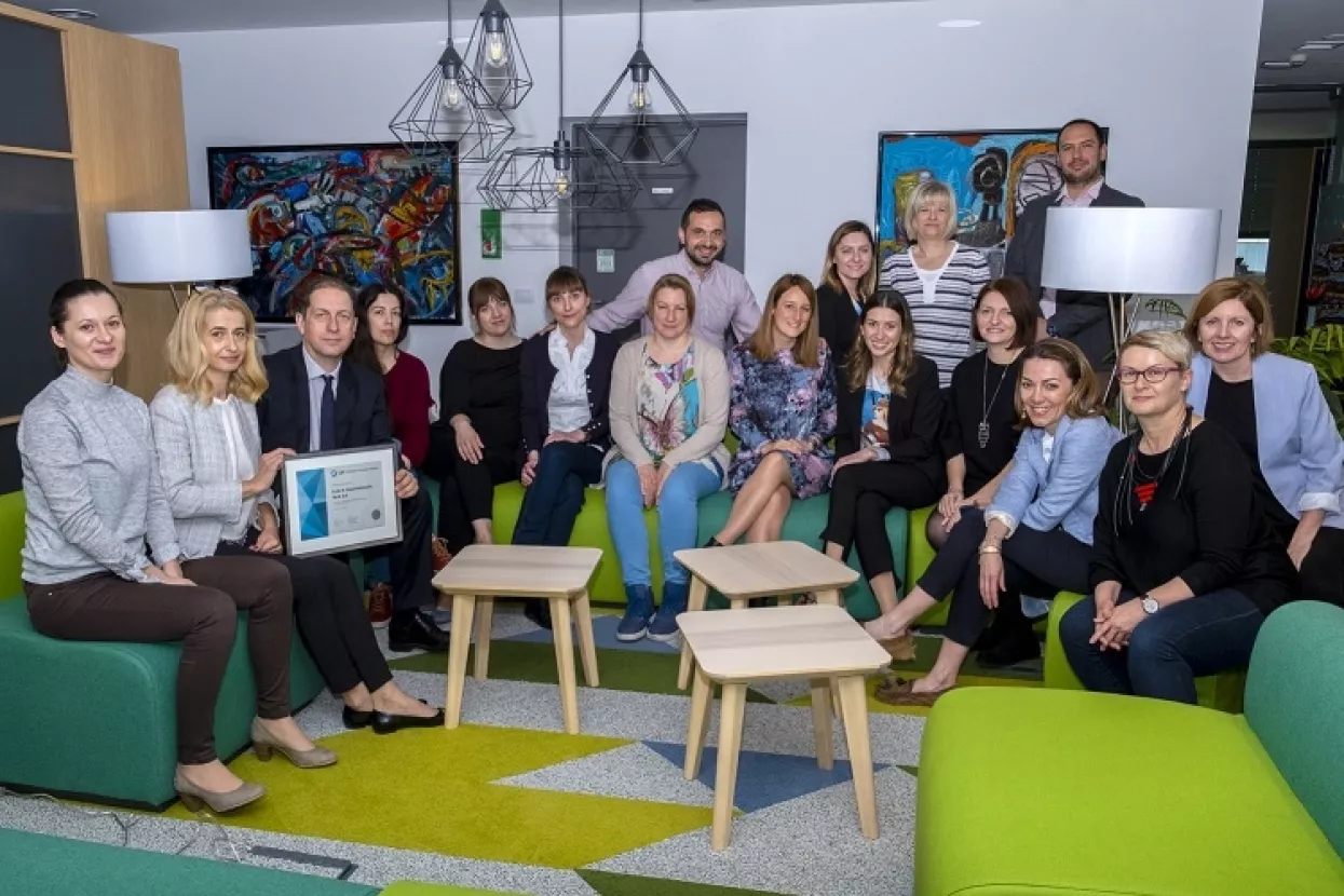 Šestu godinu zaredom Erste banci dodijeljen certifikat Poslodavac Partner