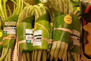 Trgovine u Aziji zamijenile su plastične vrećice lišćem banane
